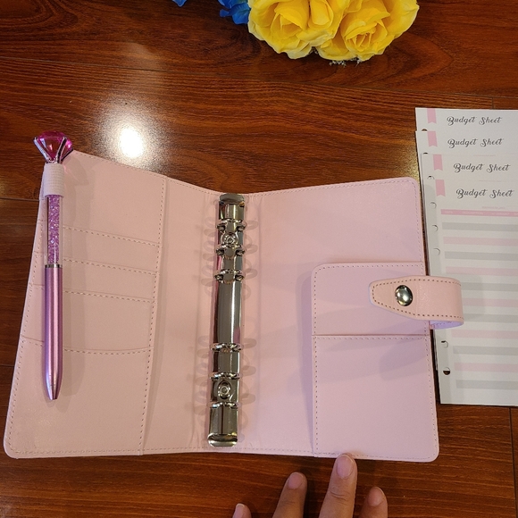 Pink/White Budget Binder Gift Set - Picture 3 of 9